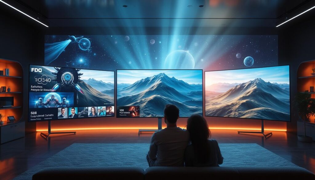Future trends in IPTV technology showing advanced features