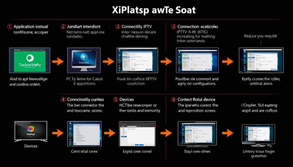 Step-by-step setup process for Xtream IPTV on various devices