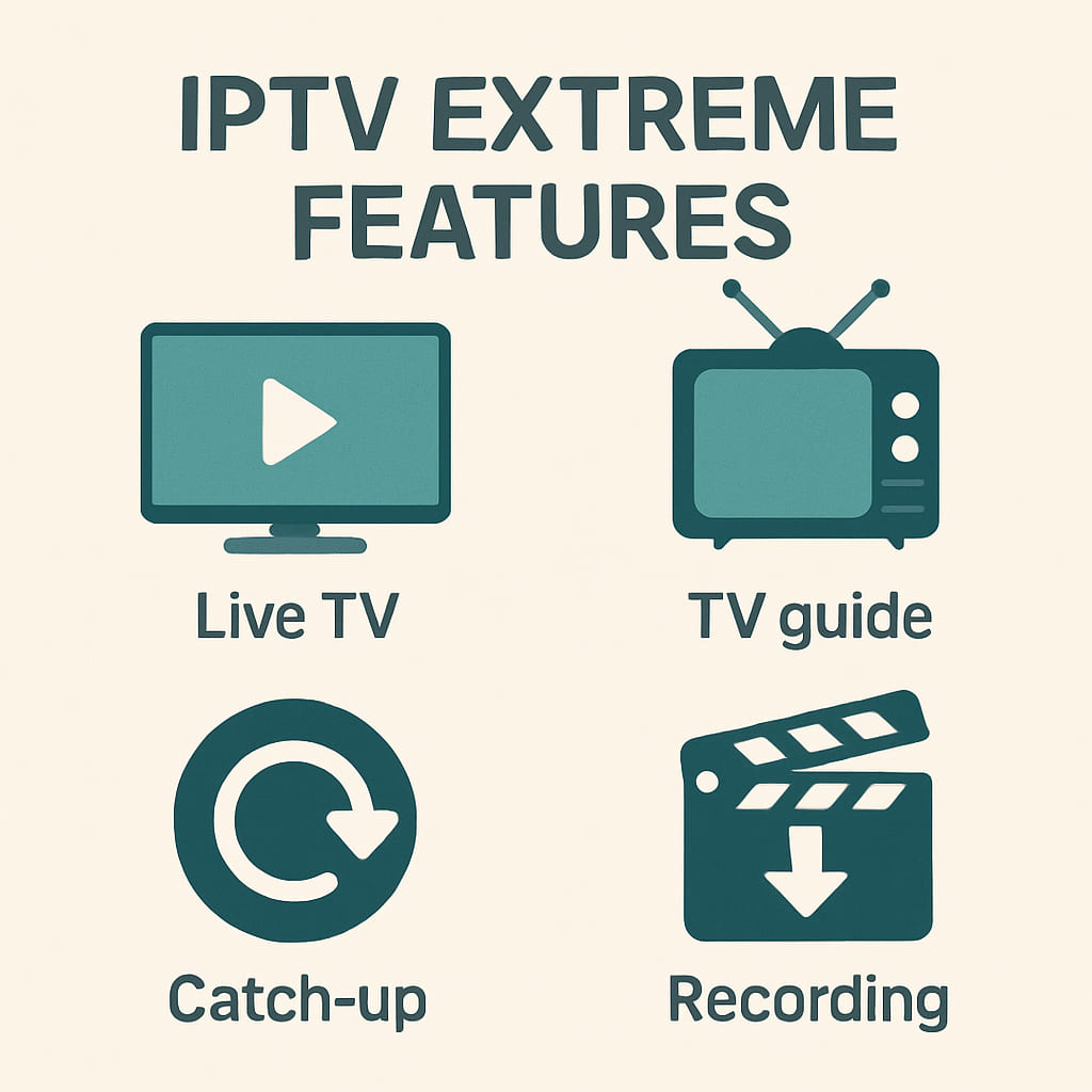Explore iptv extreme Features
